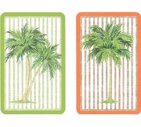 Caspari PC107J Palms Ensemble de Deux Cartes à Jouer en Taille Jumbo Papier Multicolore 13 x 9,5 x 0,1 cm