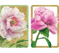Caspari PC122J Peonies Ensemble de Deux Cartes à Jouer en Taille Jumbo Papier Multicolore 13 x 9,5 x 0,1 cm