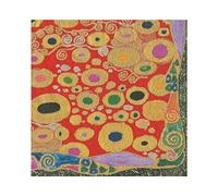 Caspari Red, Viennese Nouveau Paper Luncheon Napkins, 20 Per Package (14940L)