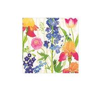 Caspari Summer Garden Paper Cocktail Napkins in White, 20 Per Package