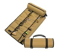 Caspe à outils générique roll -up - sac à rouleaux pour outils de moto - Sac de rangement de rouleau d'outils de matériel avec prise, apportant une usure durable pour le matériel