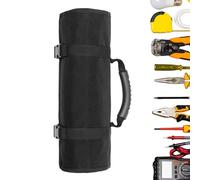 Caspe à outils générique roll -up - sac à rouleaux pour outils de moto - Sac de rangement de rouleau d'outils de matériel avec prise, apportant une usure durable pour le matériel