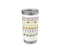 Casper Halloween Icons All Over Print Gobelet isotherme en acier inoxydable double paroi