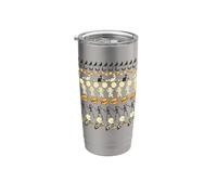 Casper Halloween Icons All Over Print Gobelet isotherme en acier inoxydable double paroi