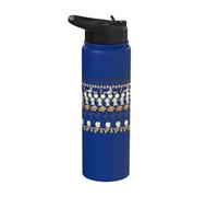 Casper Halloween Icons All Over Print Stainless Steel Insulated Water Bottle