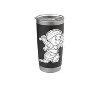 Casper Mummy Halloween Fun Gobelet isotherme en acier inoxydable double paroi