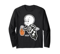 Casper Skeleton Costume Halloween Manche Longue