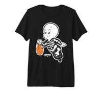 Casper Skeleton Costume Halloween T-Shirt Haut de Gamme
