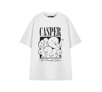 Casper T-Shirt Blanc Unisexe | Tee-Shirt Graphique Friendly Ghost | Haut à Manches Courtes pour Adultes | Vêtements de Dessin animé rétro pour Hommes et Femmes