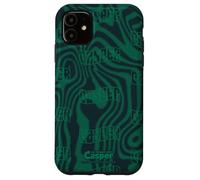 Casper The Friendly Ghost Green Psychedelic All-Over Print Coque pour iPhone 11
