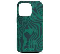 Casper The Friendly Ghost Green Psychedelic All-Over Print Coque pour iPhone 13 Pro