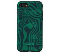 Casper The Friendly Ghost Green Psychedelic All-Over Print Coque pour iPhone SE (2020) / 7/8
