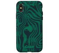 Casper The Friendly Ghost Green Psychedelic All-Over Print Coque pour iPhone X/XS