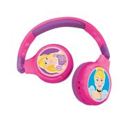 Lexibook Casque 2-en-1 Disney Princesse, Bluetooth et filaire, limitation de son, Multicolore TU