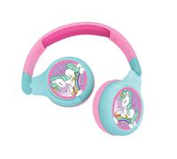Casque 2 en 1 licorne bluetooth et filaire avec limitation de son