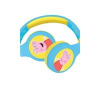 Casque 2 en 1 Peppa Pig Bluetooth et Filaire confortable et pliable avec limitation de son