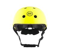 Casque 837 Urban de BHR pour Scooter électrique et Trottinette - Casque de Ville homologué CE pour Enfants et Adultes - Casque pour vélo, VTT, BMX, Skateboard, Roller - Jaune Mat, L