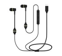 Casque à air USB C filaire pour iPhone 16 15, écouteurs de type C avec microphone antibruit pour iPad, Google Pixel 8 7 6A 5 Samsung - Ne convient pas pour 3,55 mm et connecteur Lightning