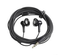 Casque à câble étendu avec câblage à faible résistance et alignement précis du pilote pour une sortie audio claire (noir)