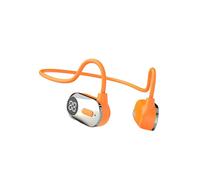 Casque à Conduction Osseuse 6.0 qui Ne Fait Pas Mal Aux Oreilles, Casque Étanche IPX5 pour les Entraînements Orange