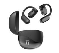 Casque à conduction osseuse - 6 x 6 cm - Écran LED - Microphone d'appel clair - Réduction du bruit - Casque sans fil à oreille ouverte pour l'apprentissage de la pêche et des sports de plein air