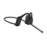 Casque à conduction osseuse avec micro, casque Bluetooth avec microphone à perche antibruit ENC, casque sans fil, étanche, casque ouvert pour camionneurs, réunions en ligne, bureau, maison, entreprise