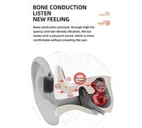 Casque à conduction osseuse Bluetooth écouteurs de sport sans fil IPX6 casque stéréo mains libres avec microphone