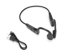 Casque à conduction osseuse confortable, cadre en titane, sans fil Bluetooth 5.0, idéal pour le sport et les voyages.