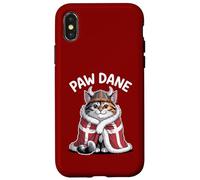 Casque à Cornes pour Chat Viking - Paw Dane Denmark Pride Coque pour iPhone X/XS