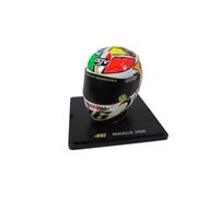 - Casque à l'échelle 1/5 de Valentino Rossi Moto GP MUGELLO Saison 2006 Compatible avec Yamaha YZR-M1 - CR005