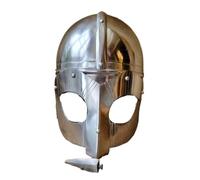 Casque à lunettes d'armure nordique Casque normand avec cou en cotte de mailles Aventail Portable(Half pack)