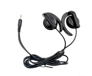 Casque à oreille unique avec câble de 1 m pour guides de musée (A) | Transmission claire, design à une oreille, garde la conscience ambiante, idéal pour les guides touristiques et les