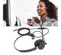 Casque à Oreille Unique pour Talkie-walkie pour Les opérations de Centre d'appels Téléphone sans Fil DECT 2 Prises Jack 5 mm avec Microphone Volume réglable Suppression du Bruit