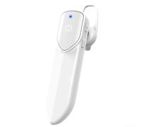 Casque à une seule oreille 30 heures de lecture pour batterie (blanc)