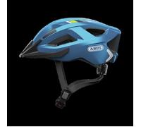 ABUS Casque de ville Aduro 2.0 - Casque de vélo polyvalent avec lumière - dans un design sportif pour la circulation en ville - pour hommes et femmes - Bleu, taille L