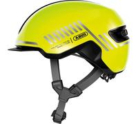 Casque Abus HUD-Y avec feu pour vélo - Jaune Signal Yellow Shiny / M