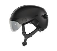 Casque vélo urbain à visière Abus HUD-Y ACE à éclairage Intégré - M - Velvet Black