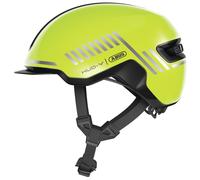 Casque Abus HUD-Y avec feu pour vélo ( Jaune Signal Yellow Shiny / M )