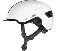 Casque Abus HUD-Y avec feu pour vélo ( Shiny White / L )