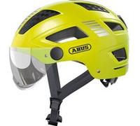 Casque abus hyban 2 0 ace velvet jaune avec visiere transparente