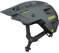 Casque ABUS MTB MoDrop MIPS - casque de vélo robuste avec protection contre les chocs pour le VTT - ajustement individuel - unisexe - gris mat, taille L (57-61 cm)