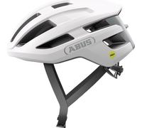 ABUS Casque de vélo de course PowerDome - Casque de vélo léger avec système d'aération intelligent et profil aérodynamique - Made in Italy - pour hommes et femmes - Blanc, taille M