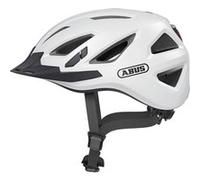 ABUS Casque de ville Urban-I 3.0 - casque de vélo avec feu arrière, visière et fermeture magnétique - pour hommes et femmes
