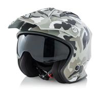 Casque Acerbis Jet Aria Camouflage Militaire Mat Taille S