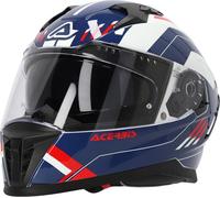 Casque Acerbis X-Way Graphic, blanc/bleu/rouge, L (59/60)