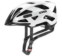 uvex Active - Casque Polyvalent sûr pour Hommes et Femmes - Réglage de la Taille Individuel - à Compléter avec Un Éclairage LED - White Black - 56-60 cm
