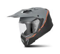 Acerbis Assault Graphic Casque d’enduro, noir mat/orange, Taille M (57/58)
