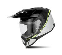 Acerbis Assault, casque d aventure XXL Gris Clair/Noir/Jaune Néon Gris Clair/Noir/Jaune Néon