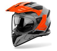 Airoh Casque d'aventure Bandit Tune XL Gris/Orange Néon/Noir