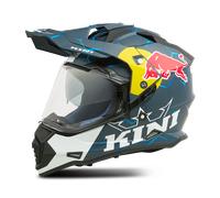 Kini Red Bull ADV 1.0 Casque d’enduro, bleu/blanc, Taille M